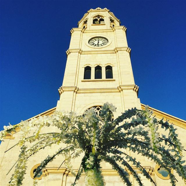  church  bells  clock  wedding  flowed  decoration  blue  sky  family ...