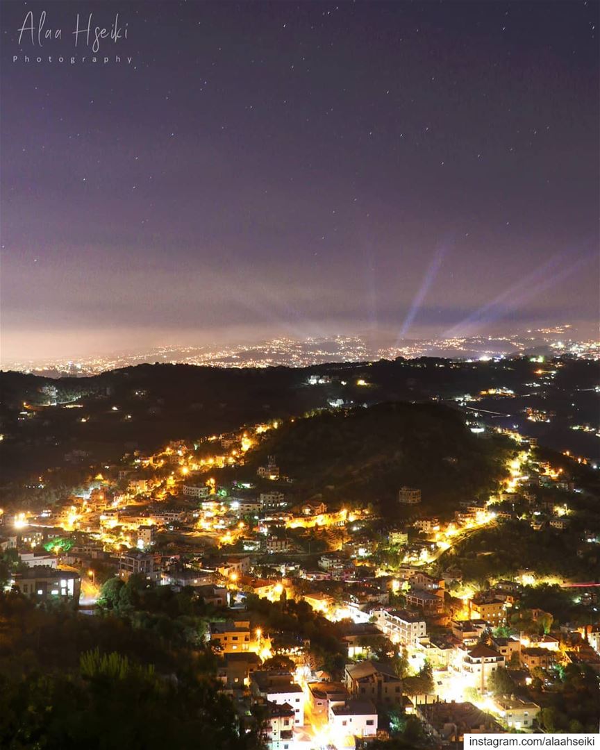 City Lights ✨... Hseiki  Lebanon  beirut  nature  night ... (Baïssoûr, Mont-Liban, Lebanon)