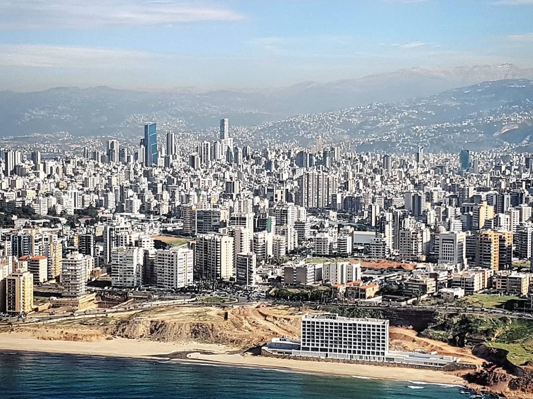 City Limits  skyline  landing  windowseat  beirut  lebanon  livelovebeirut... (Beirut, Lebanon)