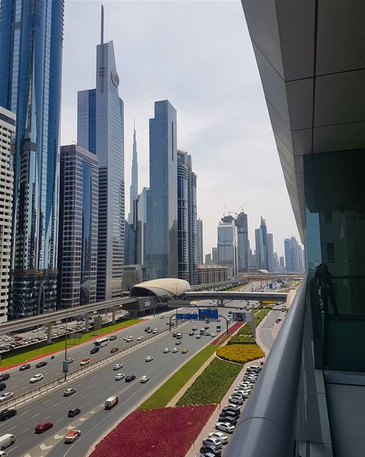 City of the Future my_Dubai😉  ig_lebanon  rooftop  cityscape ... (Four Points by Sheraton, Sheikh Zayed Road, Dubai)