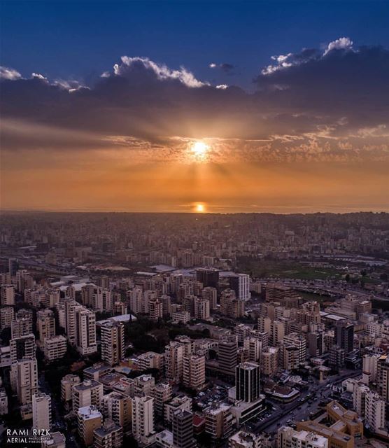 City Sunset 🌇By @rami_rizk89  Beirut  Liban  Libano  LebanonRemember... (Ad Dikwani, Mont-Liban, Lebanon)