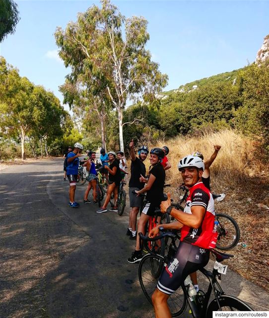 Climbing up the hill to the top of Hamat mountain ⛰️🚲.. routeslb ... (Hamat)