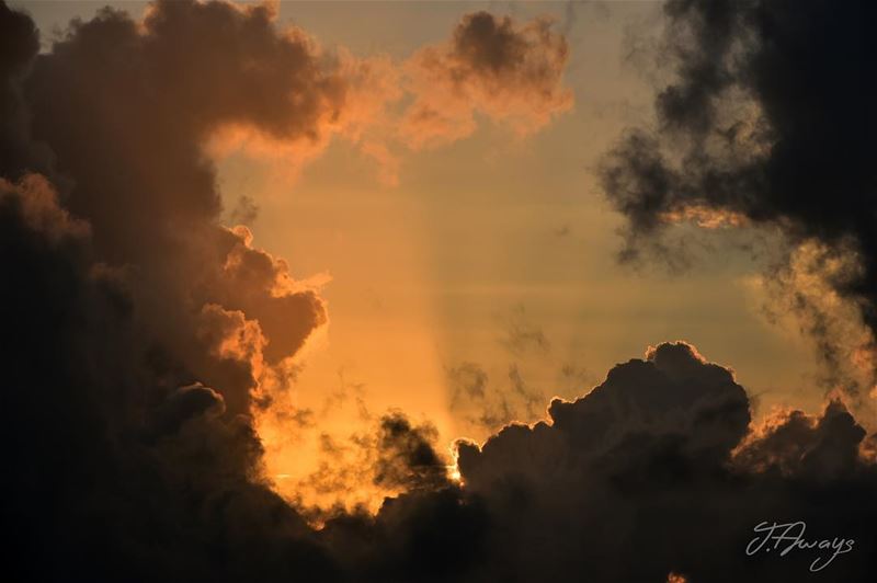 "Clouds come floating into my life, no longer to carry rain or usher storm, (Chemlane, Mont-Liban, Lebanon)