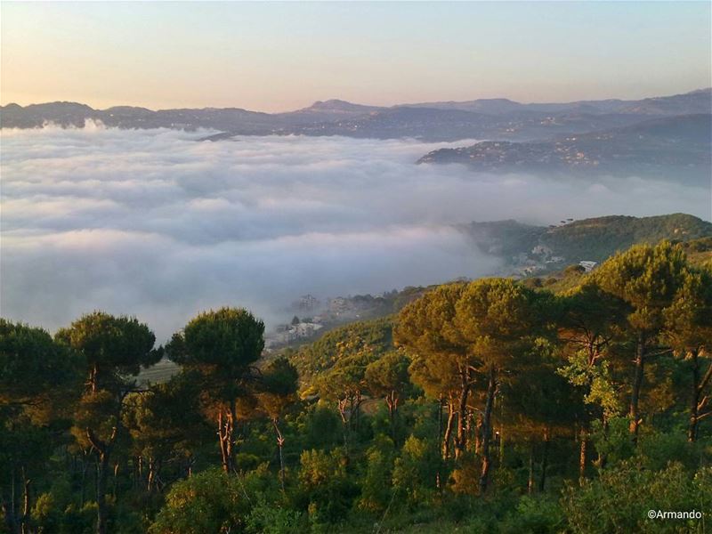 Clouds come floating into my life, no longer to carry rain or usher storm,... (Dhoûr Ech Choueïr, Mont-Liban, Lebanon)