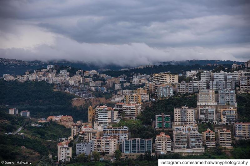 Clouds on  hazmieh...through my lens this  view of  hazmieh  baabda ...