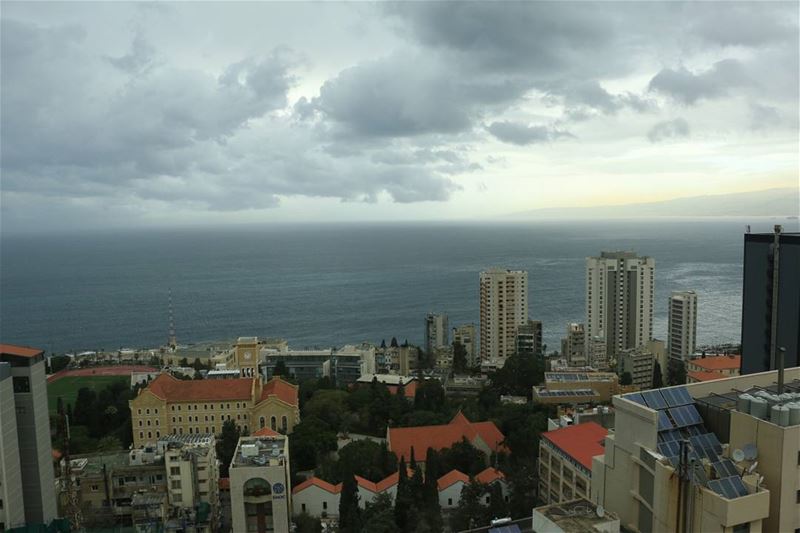 Clouds over  beirutcity ... thisislebanon79  viewbug  beartribeambassador... (Hamra, Beyrouth, Lebanon)