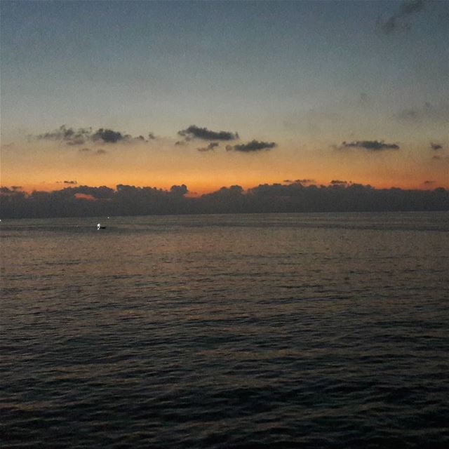 Clouds over the horizon beirut  lebanon  sea ... (Beirut, Lebanon)