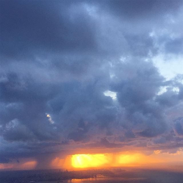  clouds  wanderlust  livelovelebanon  beautiful  lebanon  storm  sunset ... (Beirut, Lebanon)