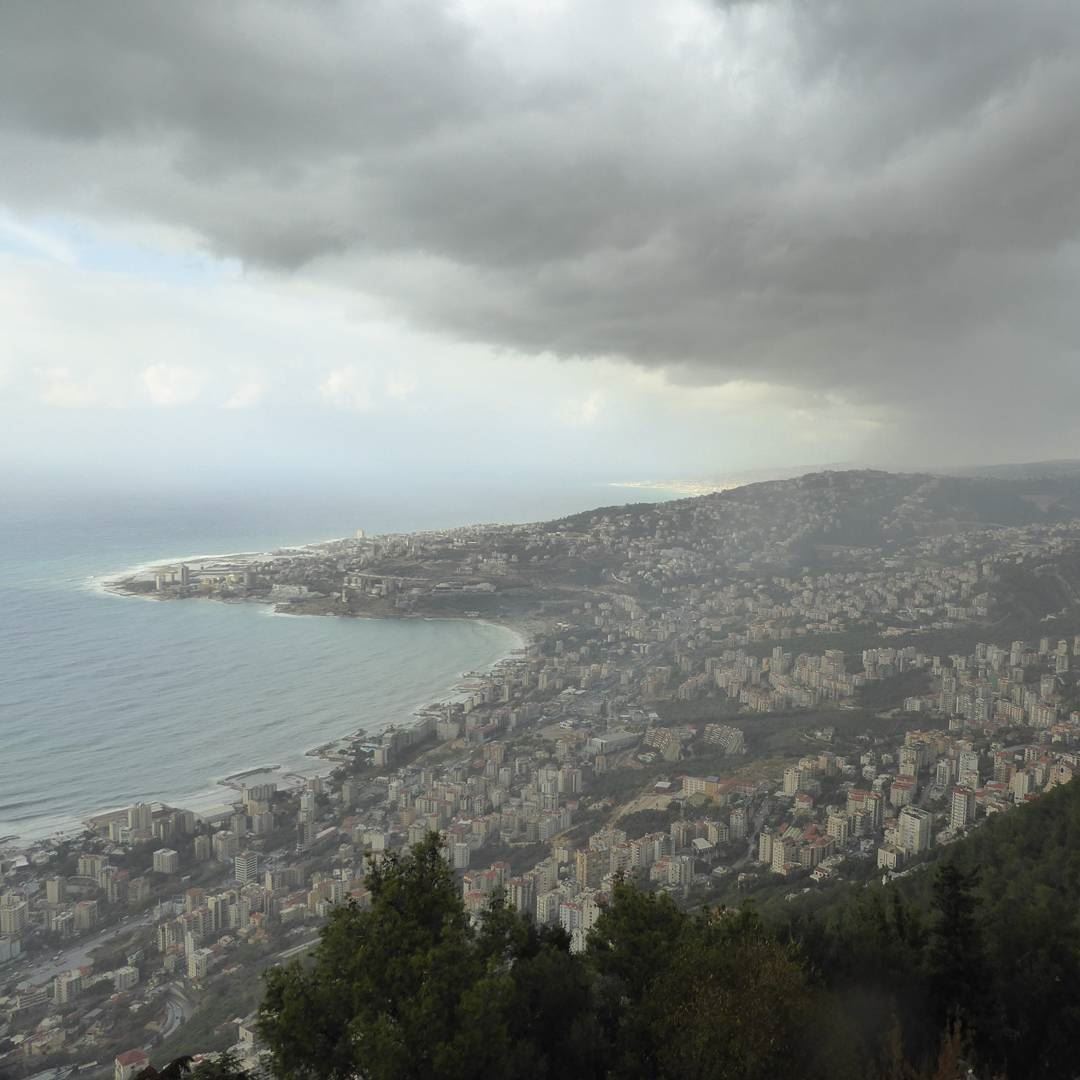Cloudy and a chance of rain. Yeah  sure. ... lebanon  livelovelebanon ... (Harîssa, Mont-Liban, Lebanon)