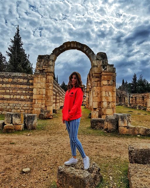 Cloudy with a chance of happiness ☁️🎈... (`Anjar, Béqaa, Lebanon)