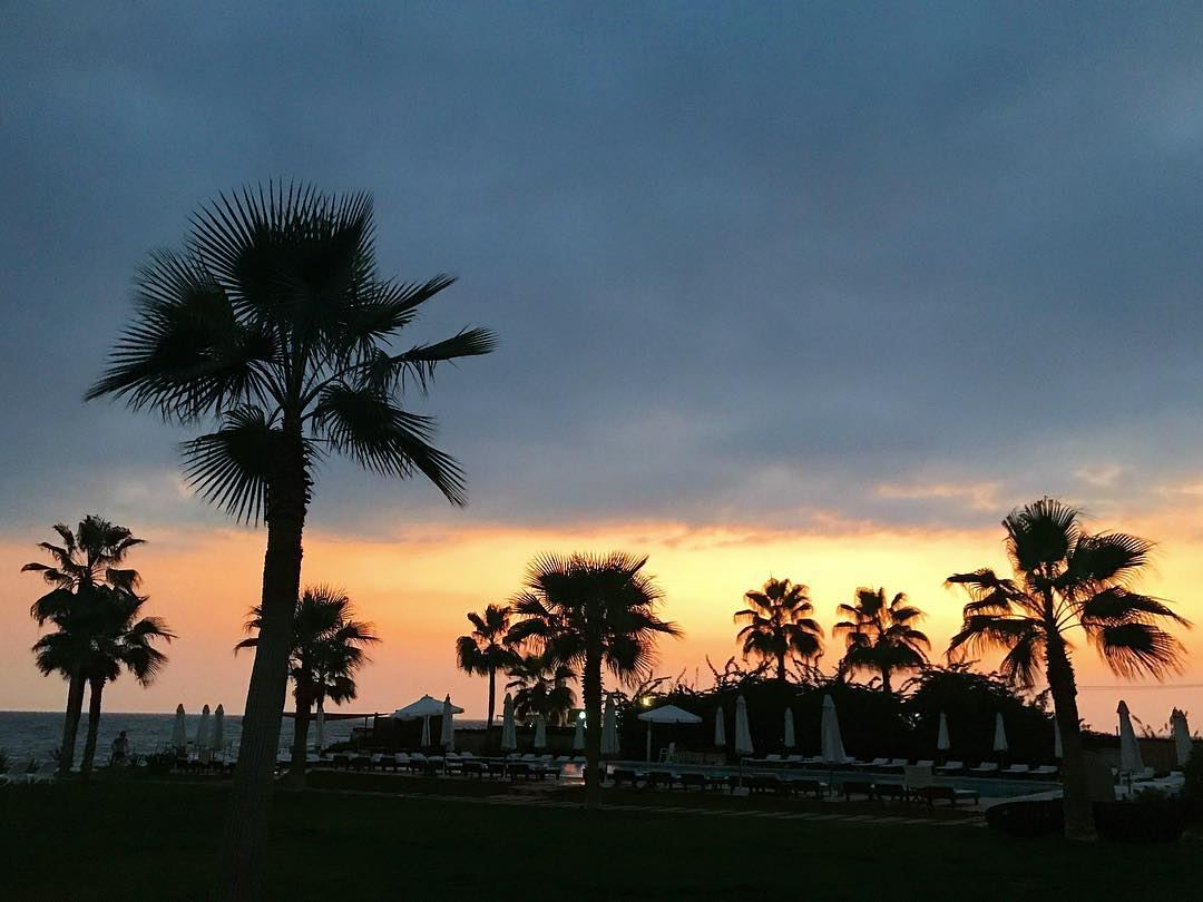 Cloudy with a chance of magic 🌴 🌅  tropicalheart  tropicalvibes ... (Jbeil-Byblos)