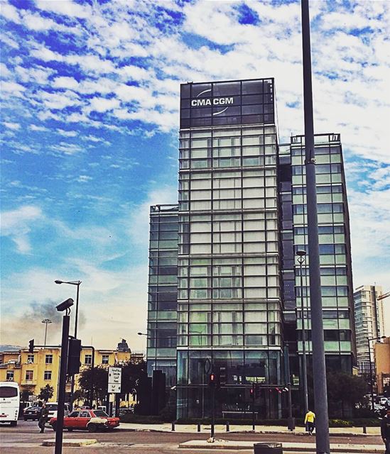  cmacgm  cmacgmbeirut  building  cloud  blue  sky  beirut  Lebanon ...