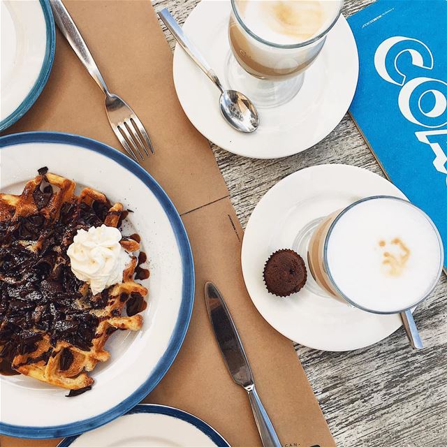 "Coffee and waffle" are three beautiful words☕️.. wheresthewaffleemoji ... (COAST)