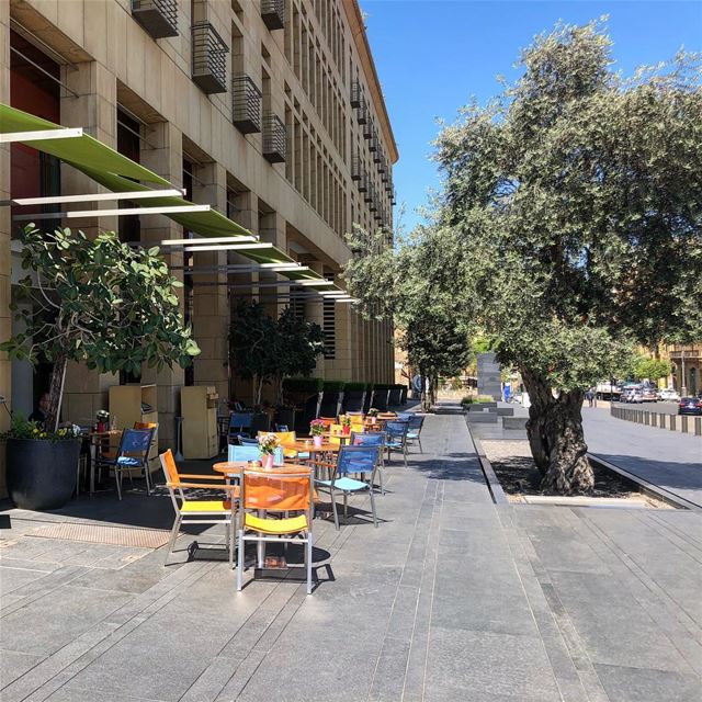  coffeeshop  downtown  lebanon🇱🇧  weather  nice  nature  picoftheday ... (Downtown Beirut)