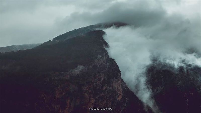 Collapsed ☁️⛰-- landscape  georgesboutrosphotography  canon ... (Lebanon)