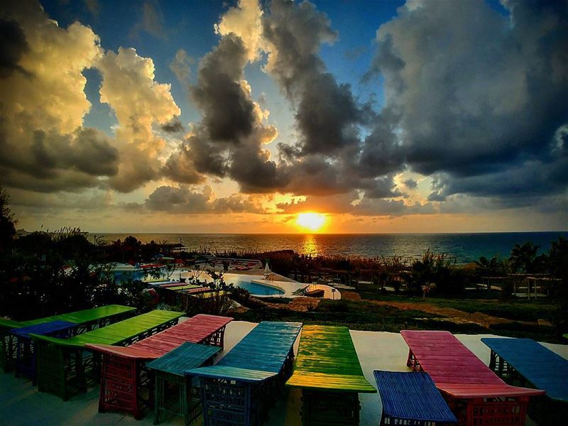 Colorful Sunset before the Storm!By  Ghassan_Yammine  sunset  icu_sunset ... (Lazy B)