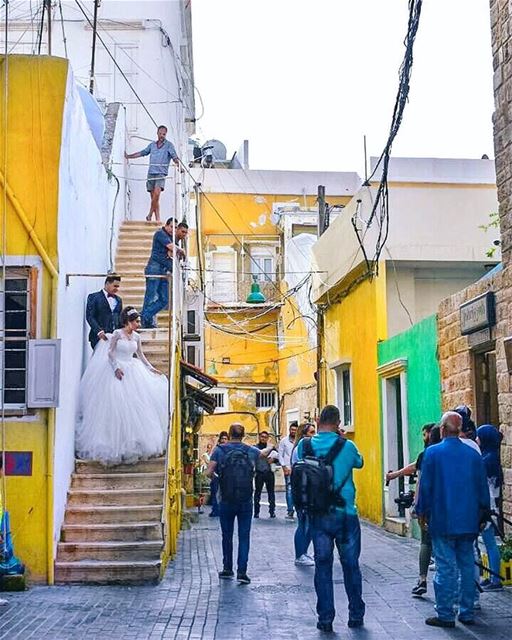 Colors of love & positivity 💚💛 from beautiful  TyreCity 💙... (Tyre, Lebanon)