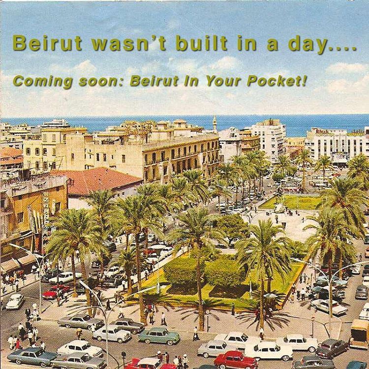Coming soon (inshallah), the first issue of Beirut In Your Pocket 😃.... (Martyrs' Square, Beirut)