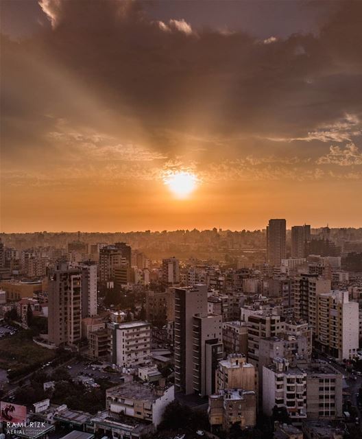 Concrete Jungle 🌅... lebanon  beirut  dji  drones  quadcopter  aerial... (Ad Dikwani, Mont-Liban, Lebanon)