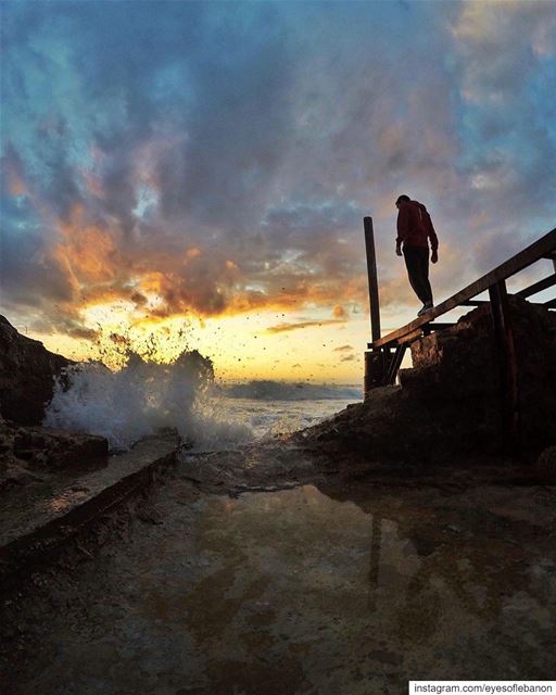 Congratulations @marcusarkis Well deserved 👏👏 lebanon  batroun  sunset... (Batroûn)