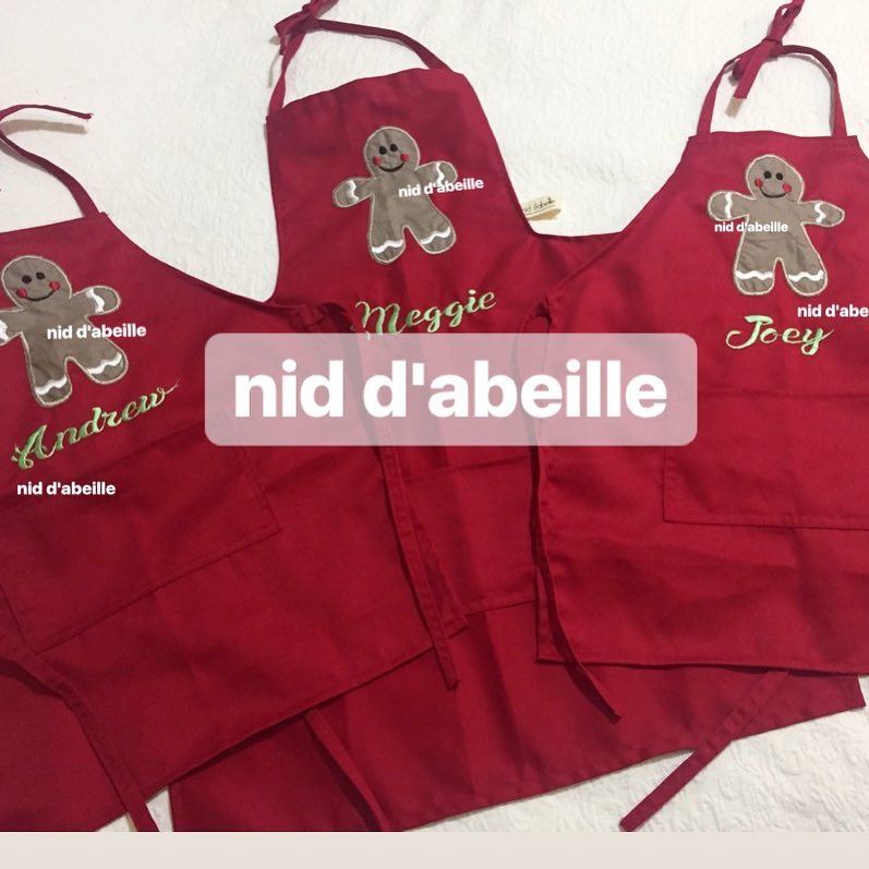 Cooking LOVE 🎈Apron for all the family ❤️ Write it on fabric by nid d'abei
