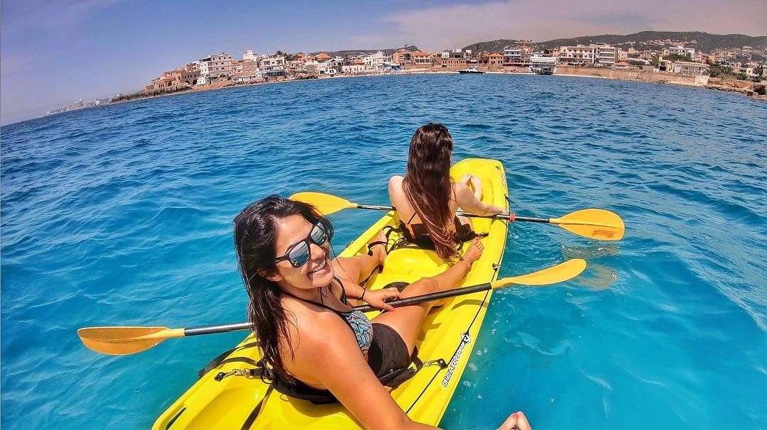 Couldn’t ask for more ! vacation  summer  lebanon  batroun  kayaking ... (Batroûn)