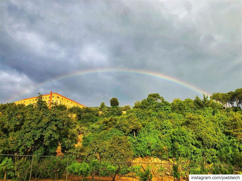 Count your rainbows not your thunderstorms.🌈  rainbow nature sky morning... (Jaaita)