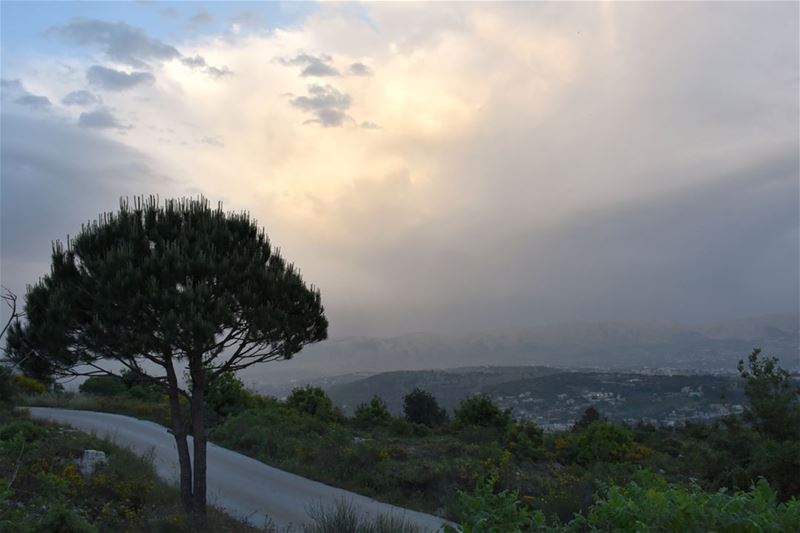 Country Road Dusk and Pastel Extravaganza love  beautiful  country ... (Deïr El Qamar, Mont-Liban, Lebanon)