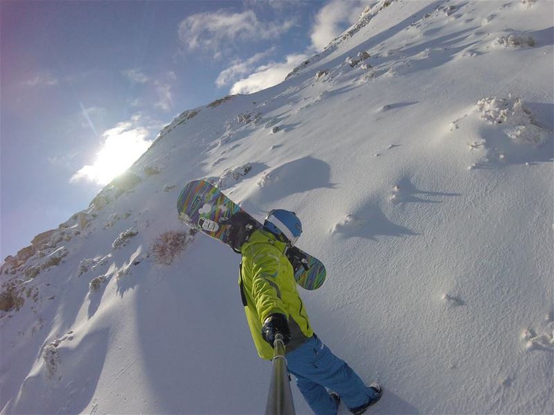 Craving powder 🏂✨.. gopro  powder  snowboard  lebanon  burton ... (Beirut, Lebanon)