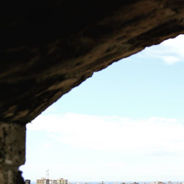 Cultural collision.Citadel of Raymond de Saint-Gilles,  Lebanon 2017....