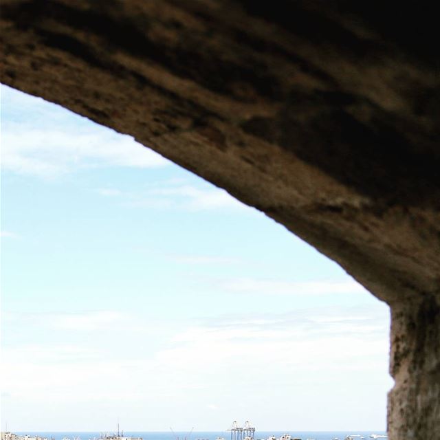 Cultural collision.Citadel of Raymond de Saint-Gilles,  Lebanon 2017....