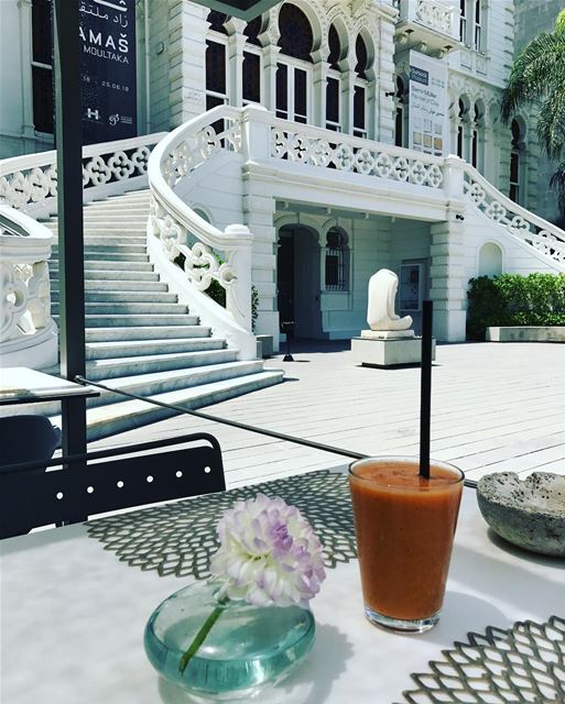 Culture and smoothie @sursockmuseum.... museum  smoothie  beirut ... (Sursock Museum)