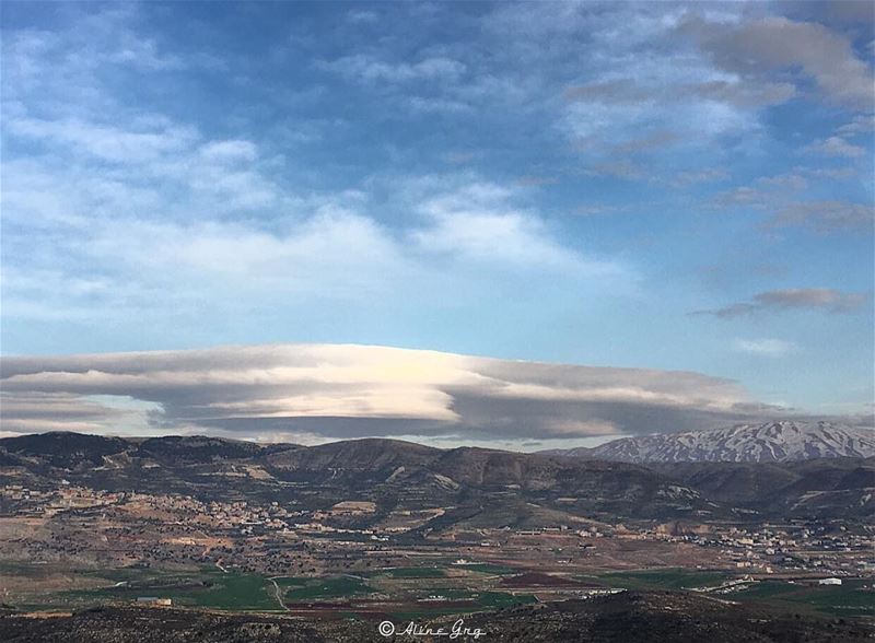 Cumulus Cloud & Haramoun Mountain ☁️🏔 cumulus  cumulusclouds  cloud ... (Saghbîne, Béqaa, Lebanon)