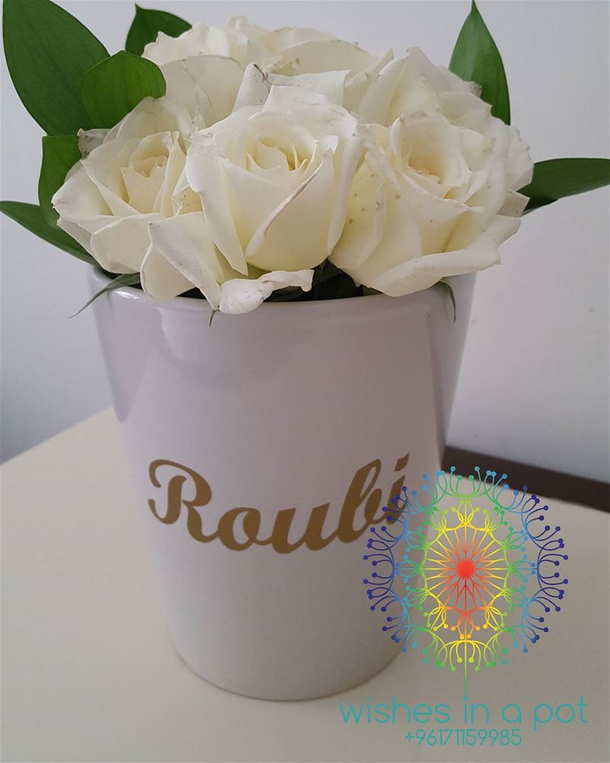 Customize ur own flower  pot 71159985 wishesinapot  white  gift  roses ...