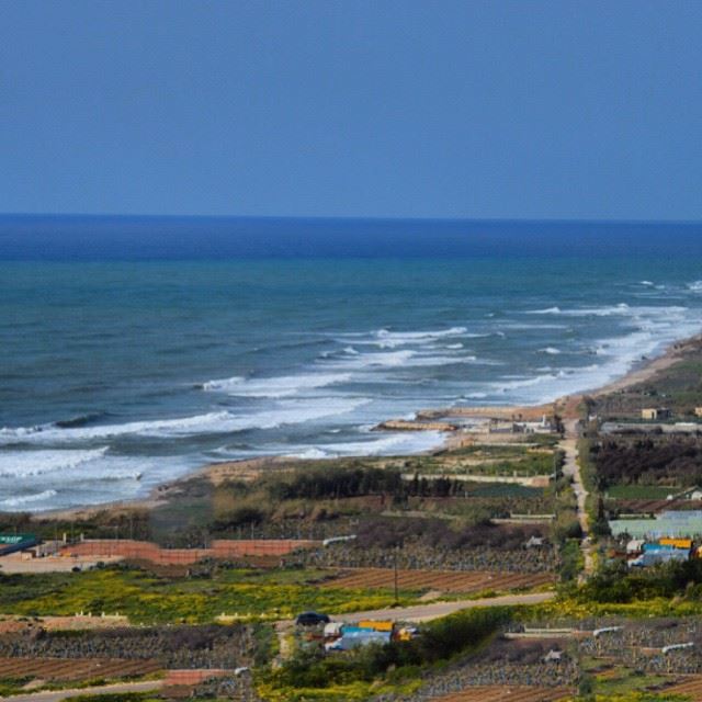 Damour beach view❤️❤️ beach damourbeach springtime seashore ExploreLebanon...