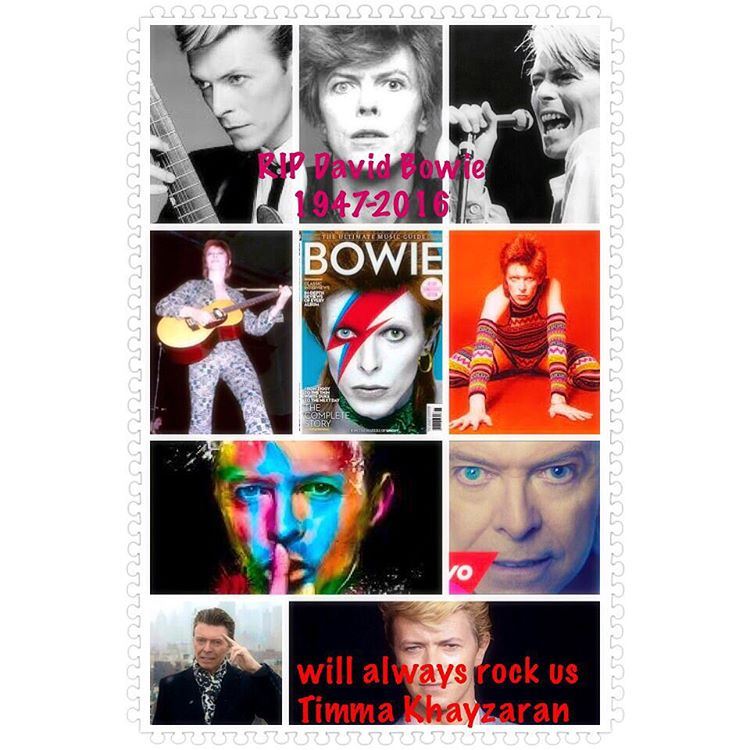  David Bowie .a legend left us with amazing music  art rock  glam rock...