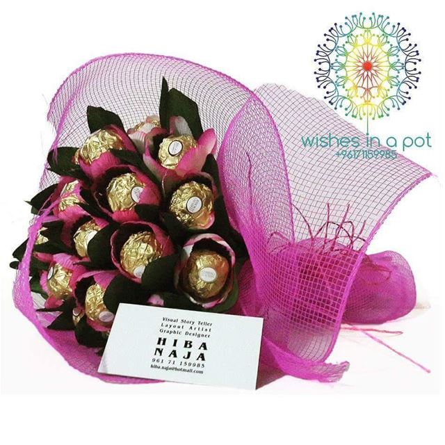  Day6 tulip ferrero rocher bouquet 20$ delivered inside  beirutIf you...