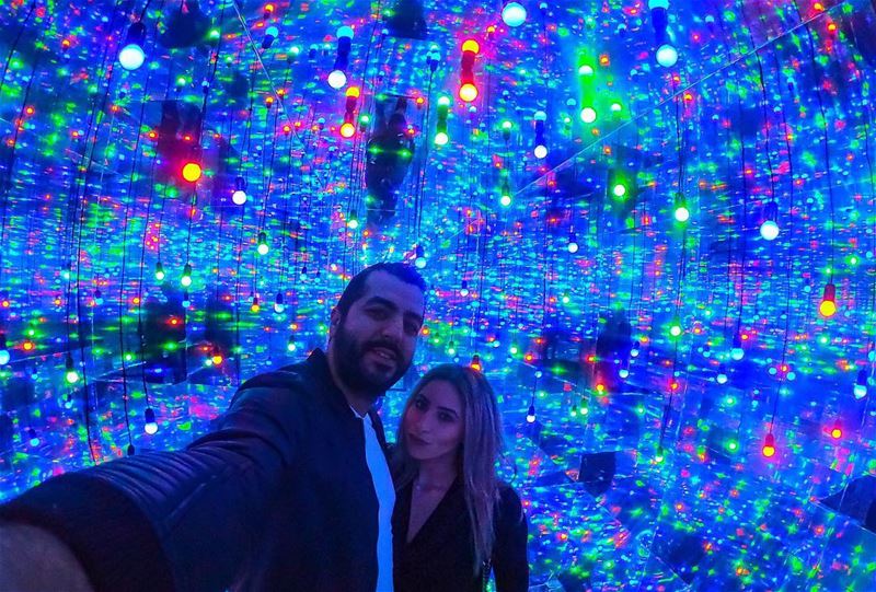 DAZZLING INFINITY LIGHTSPACE✨👫💥  downtown  beirut  citylights ... (Downtown Beirut)