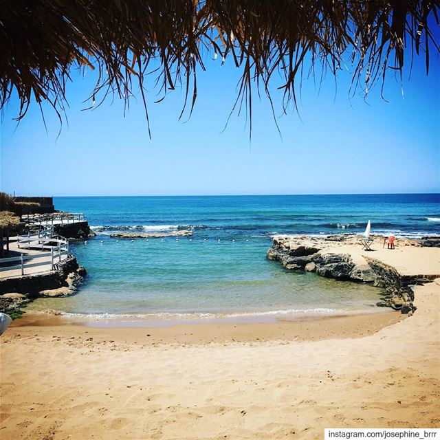 Deep blue....... beach  lebanon  hideway  beirut  instapic ... (Lazy B)