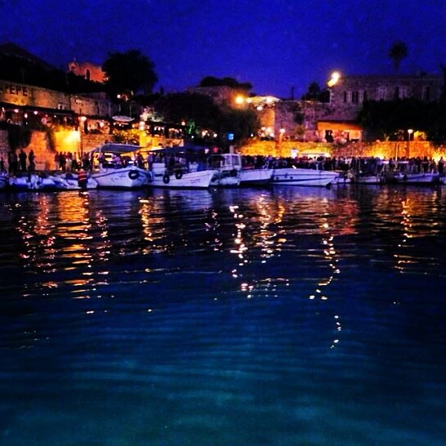  deep  blue  sea  boats  lights  village  restaurants  shadows  dark  sky ...