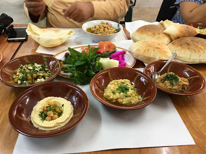 Delicious  lebanese  breakfast  lebanesebreakfast  فول  حمص  lebanesefood ...