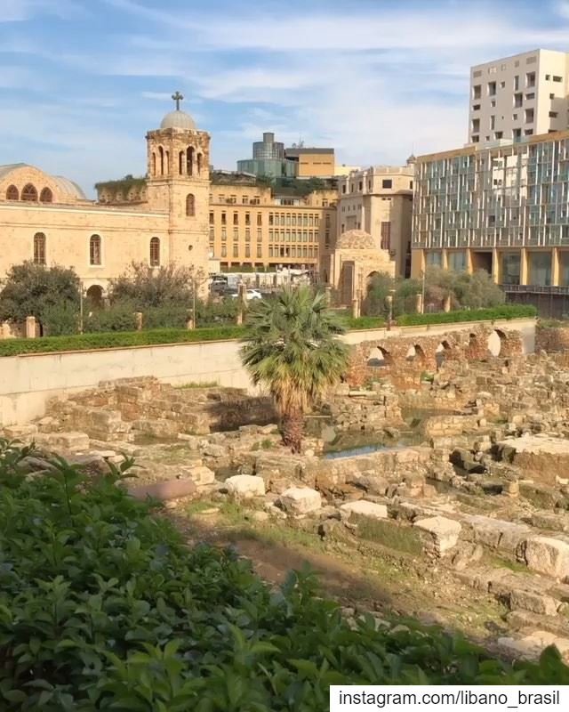 🇱🇧🇧🇷 Desde o Jardim do Perdão (Garden of Forgiveness), repleto de ruína (Downtown Beirut)