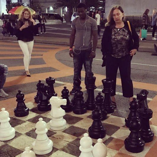  detroit  travel  chess  enjoying  summertime  usa🇺🇸  challenge ... (Downtown Detroit)