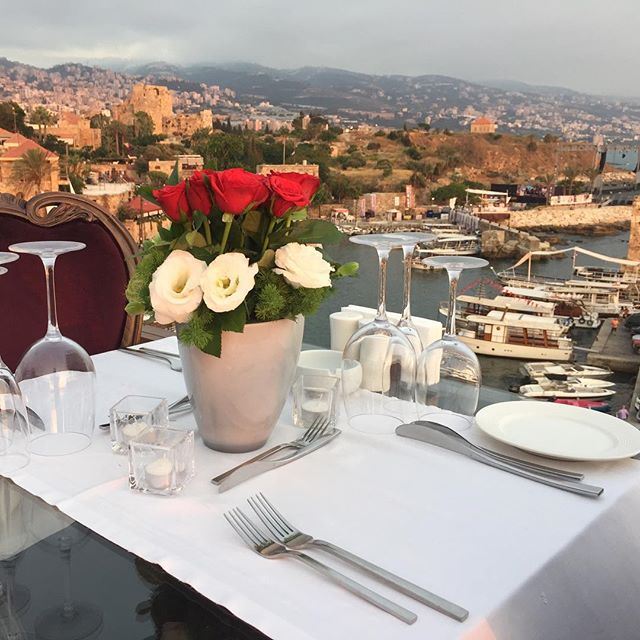 Dining with her while admiring the view of Byblos Port view.... (Byblos Sur Mer)