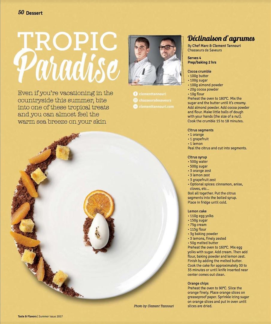 Discover our latest fresh summer dessert recipe in Taste&Flavors Magazine....