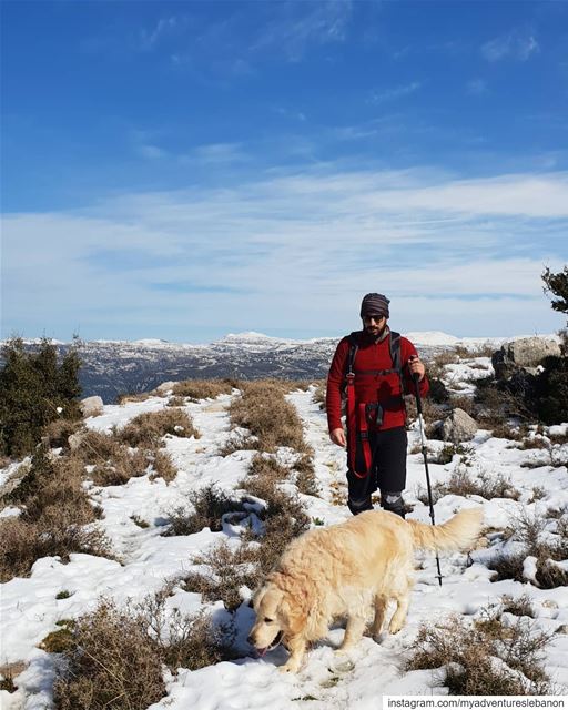 Dog love 😍🐶 myadventureslebanon mountaineering  choosemountains ... (Lebanon)