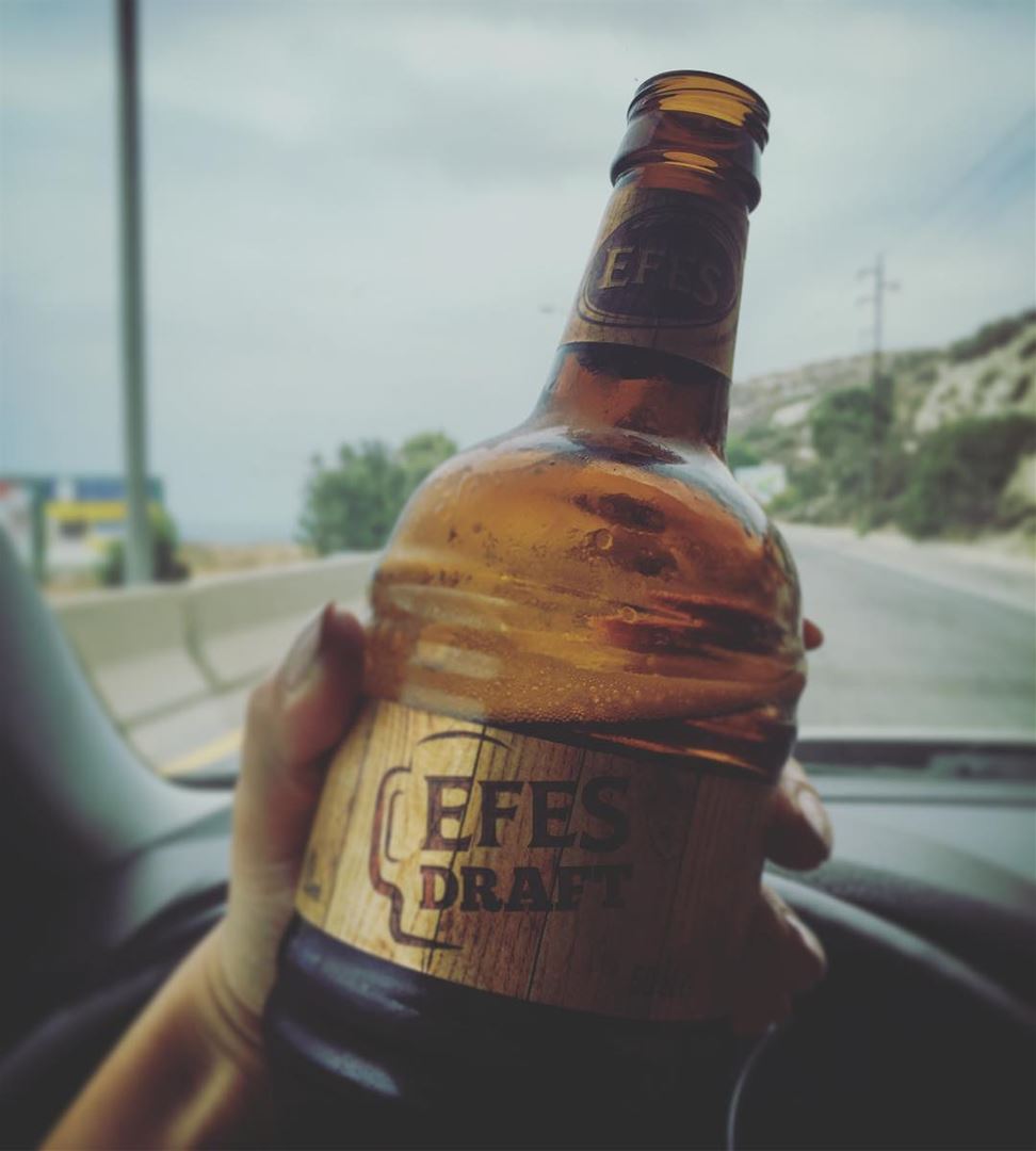 Don't  drink and  drive efes  beer  car  lebanon  dayout with  him ...