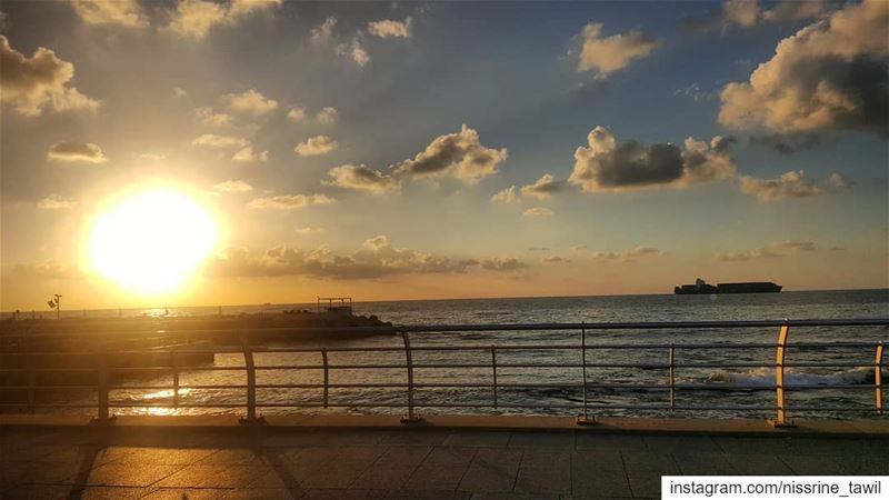 Don't forget...Beautiful sunsets need cloudy skies🌠 sunset  beirut ... (Beirut, Lebanon)