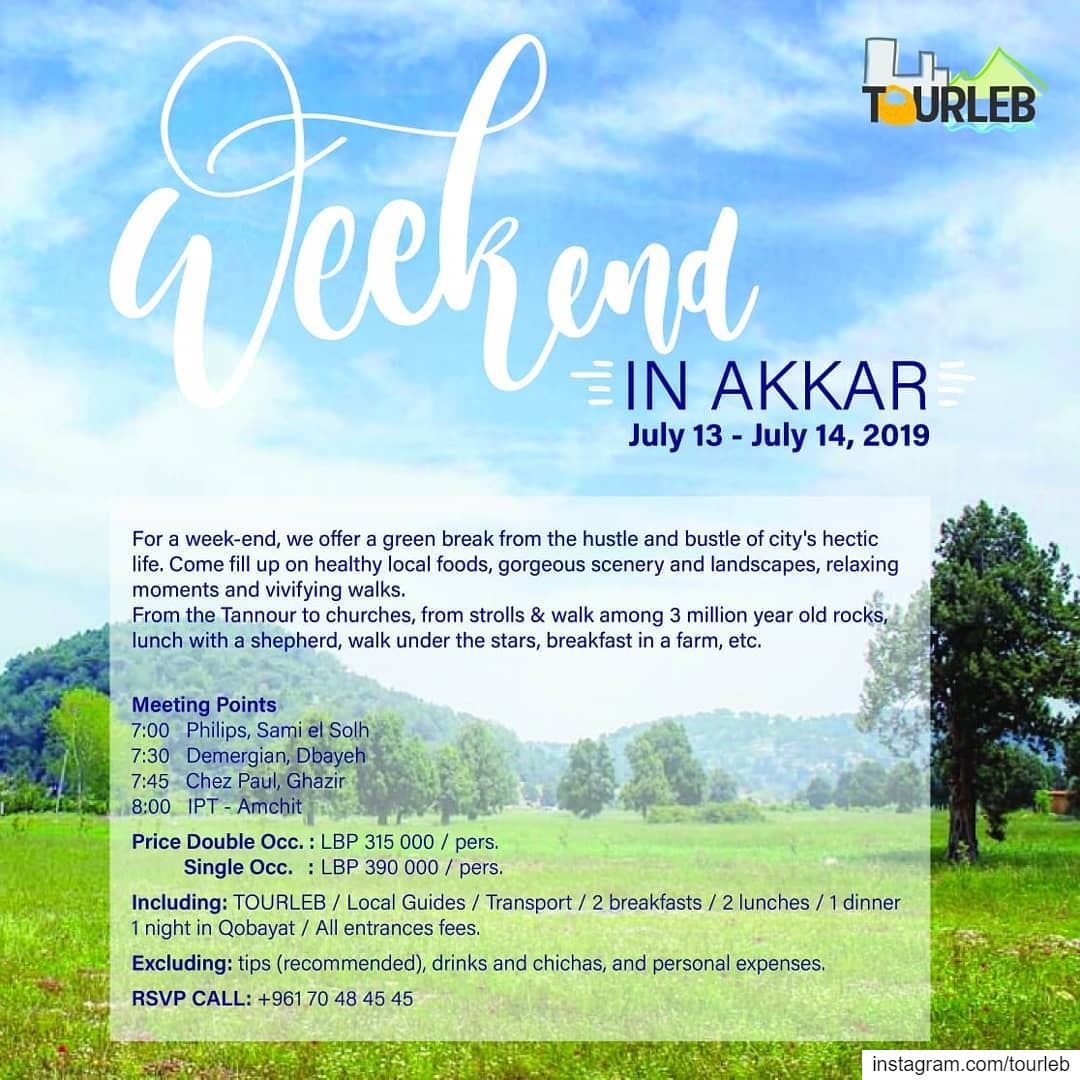 Don't miss our next  weekend in @lb_akkar. Taste  amazingfood walk on the... (Akkar)