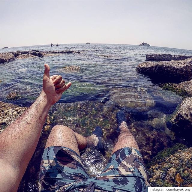 Don't worry, beach happy🌊... beach  summertime  tan  gopro  goproleb ... (Batroûn)